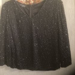 Black Beaded Top