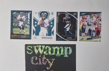 4 Different Jalen Hurts Rookie Cards Mint Condition 