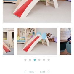 Cedarworks Soloette Wooden Slide (16” W x 69” D x 35” H) – Excellent Condition!