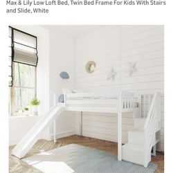 FREE Max & Lily Twin Lids Loft Bed