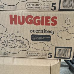 Huggies Overnites Size 5 Overnight Diapers 