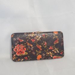 Van Heusen Wallet Womens Floral Birds Red