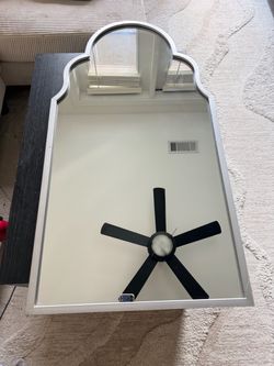 Large Silver Arch Wall Mirror