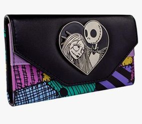 Nightmare Before Christmas Jack & Sally Multicolored Envelope Long Wallet..$25 obo