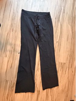Aeropostale Black Drawstring Wide-Leg Sweatpants