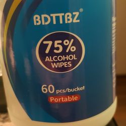 ZyeZoo 75% Isopropyl Alcohol Wipes 60 Pieces/Canister All Purpose. Selling 5 for 10.00. Must buy 5.  If not 3.00 each.