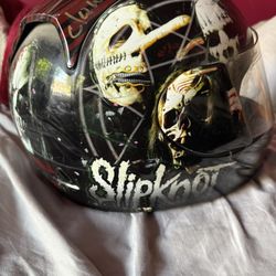 Slipknot Signed Motorcycle Dot Helmet 