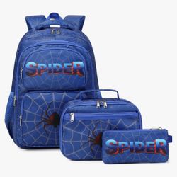 School backpack with lunch box