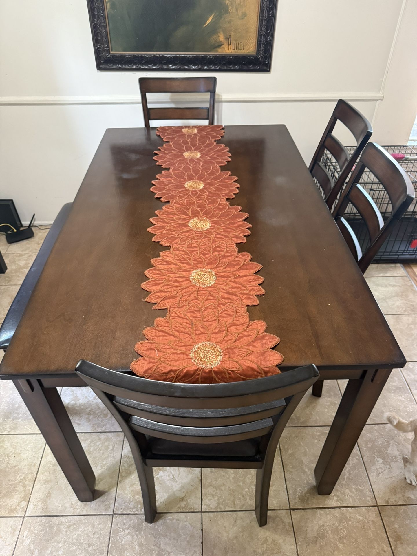 Signature Design by Ashley Coviar Piece Dining Set, Includes