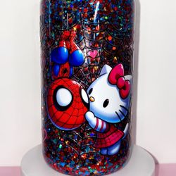 16oz Snowglobe Glass Cup