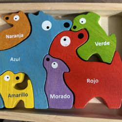 Dog Puzzle, Spanish And Russian 