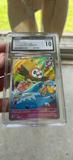 ROWLET 2026 CGC 10 GEM MINT HOLO BLACK STAR PROMO 043 FIRST PARTNER S1