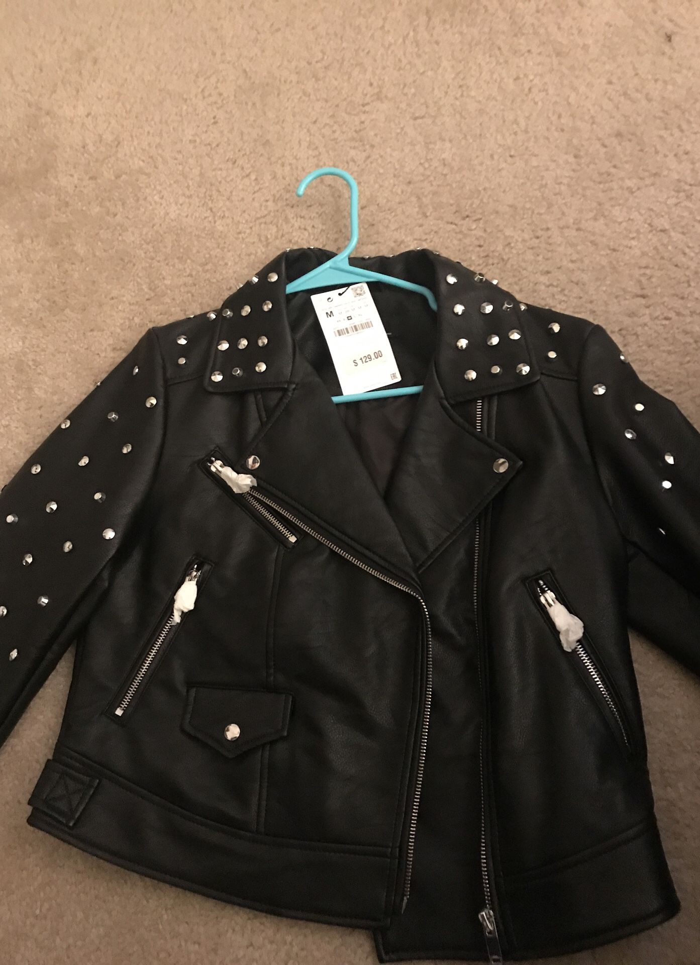Zara faux leather jacket. NWT