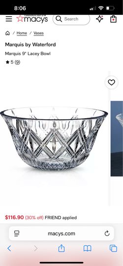 Marquis bowl new