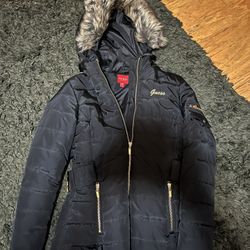 Young Adult  XS Size Down Black Guess Jacket