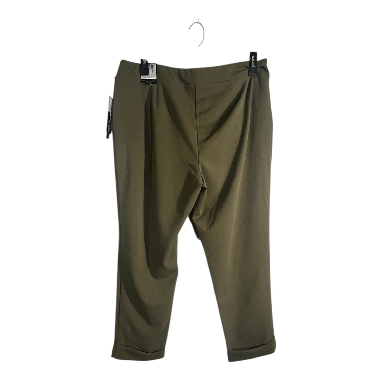 Women’s Dress Pants Olive Green Pull On Size XL 