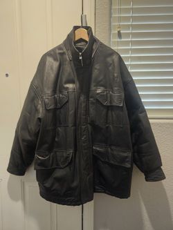 GENUINE LEATHER JACKET LARGE