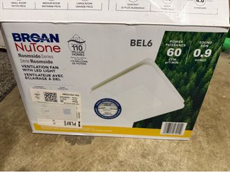 Broan-NuTone 60 CFM 0.9 Sones Ventilation Fan with LED Light Energy Star