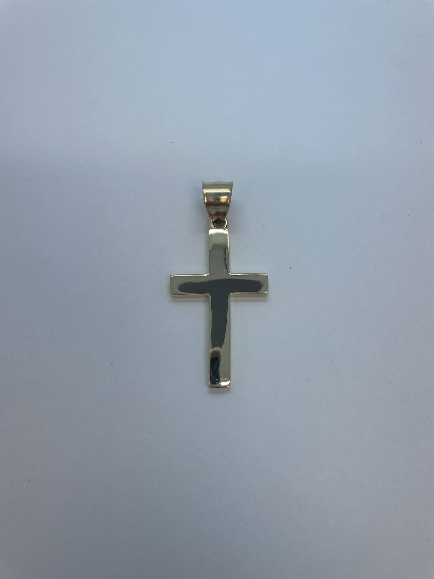 14k Gold Cross Pendant. New.