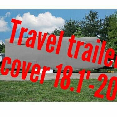Travel trailer RV cover