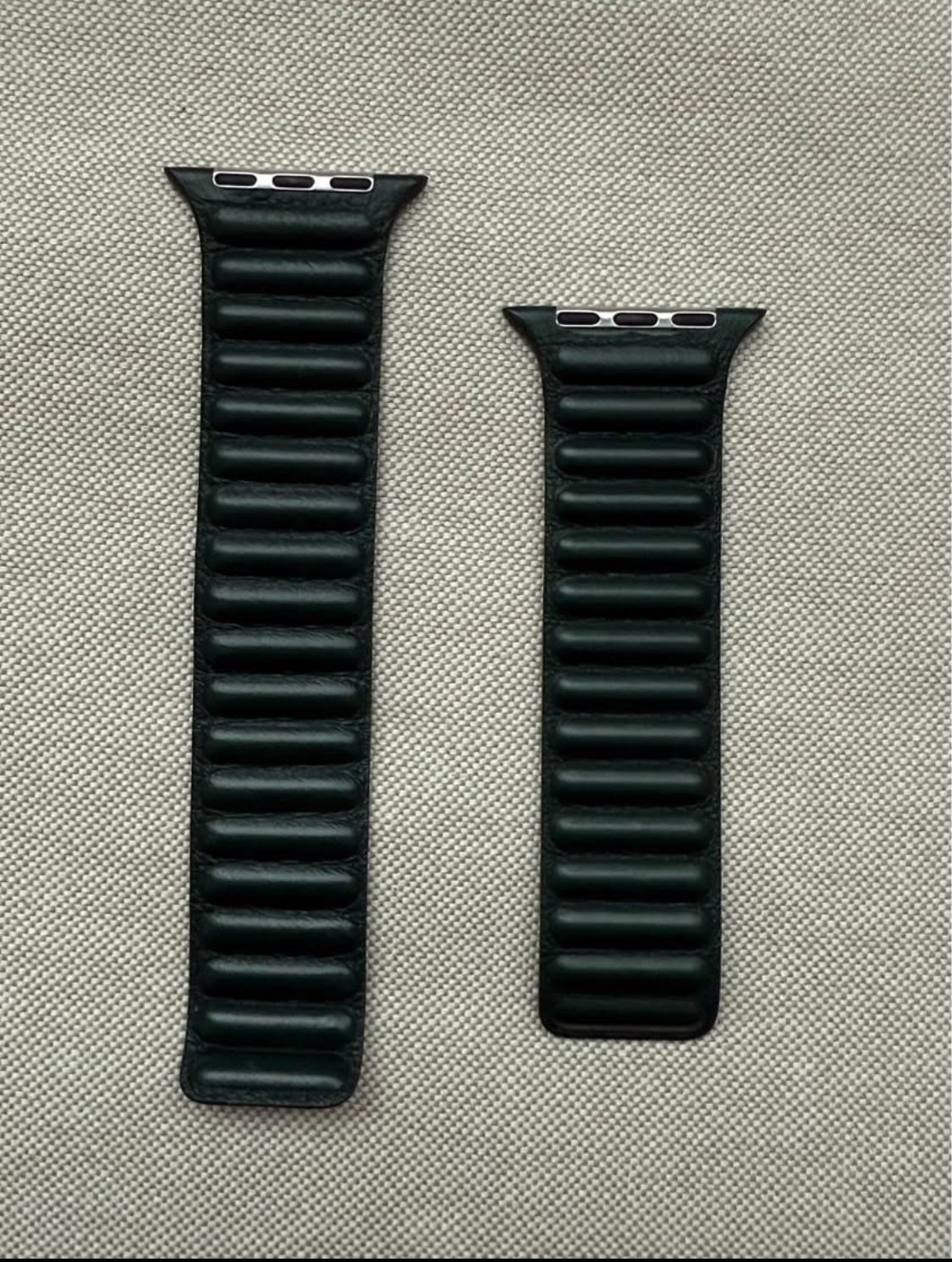 Leather Apple Watch Band (Forest Green)