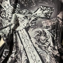Y2K,crucifix,long Sleeve,Medium,Alternative,shirt