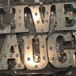 NEW light up marquee letters LIVE, LAUGH (9 Letter SIGN)