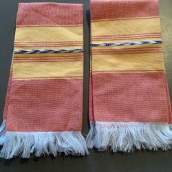 SET OF TWO RUSTIC TEX MEX CABIN GUEST HAND TOWELS
