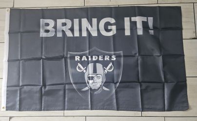 Raiders Bring It Flag 5ftx3ft $20 Ea Firm On Price