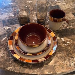 Complete Dishware And Drinkware Set