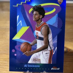 #253 AJ Johnson 2024-25 Finest - Blue Refractor #/99