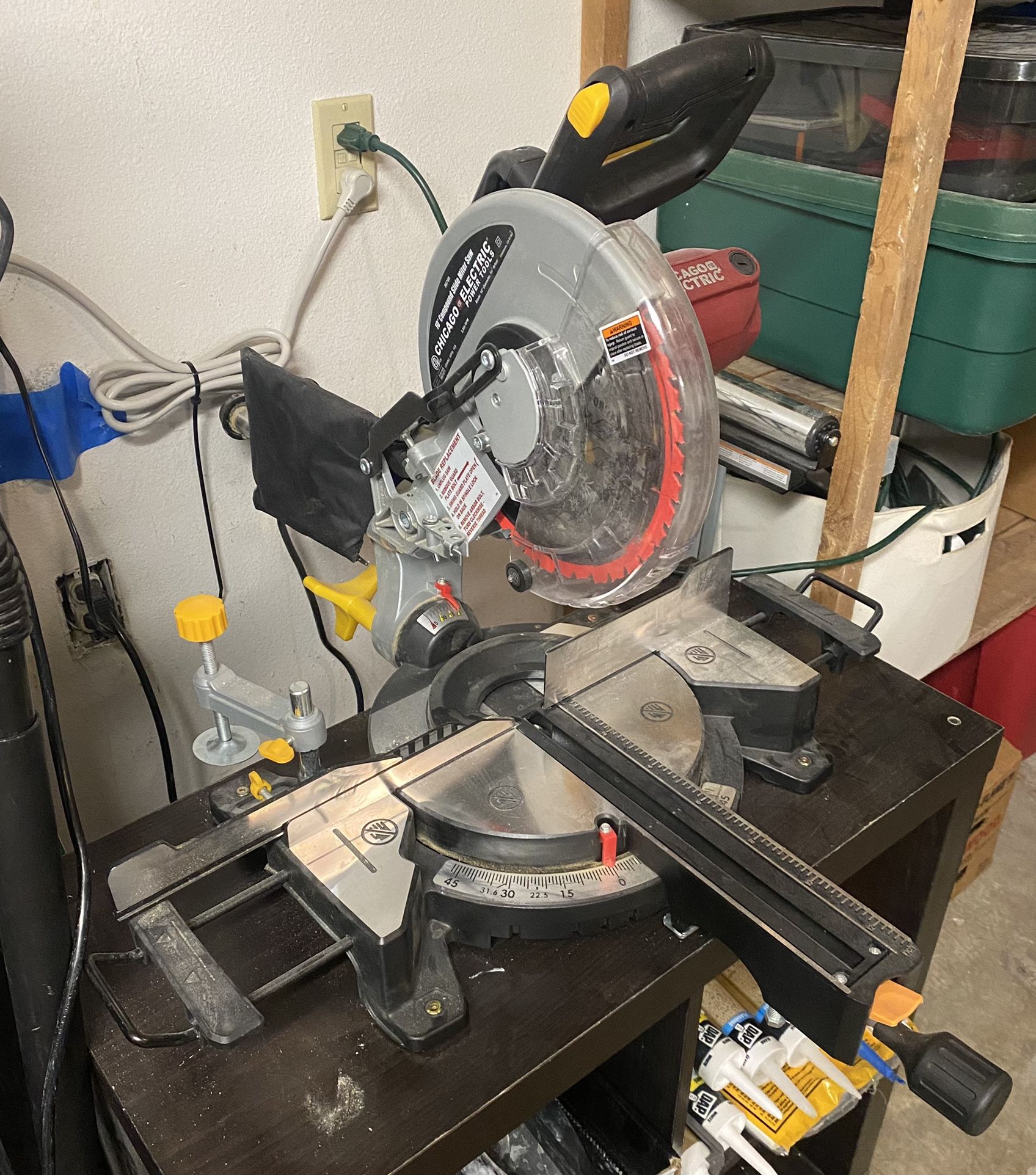 Chicago Electric 10in Sliding Compound Miter Saw 