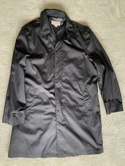 Dark Gray Michael Kors Trench Coat - Men’s Medium