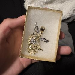 St Michael 2 Tone pendant 