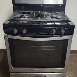 Whirlpool Stainless Stove Gas Range Oven 30"
