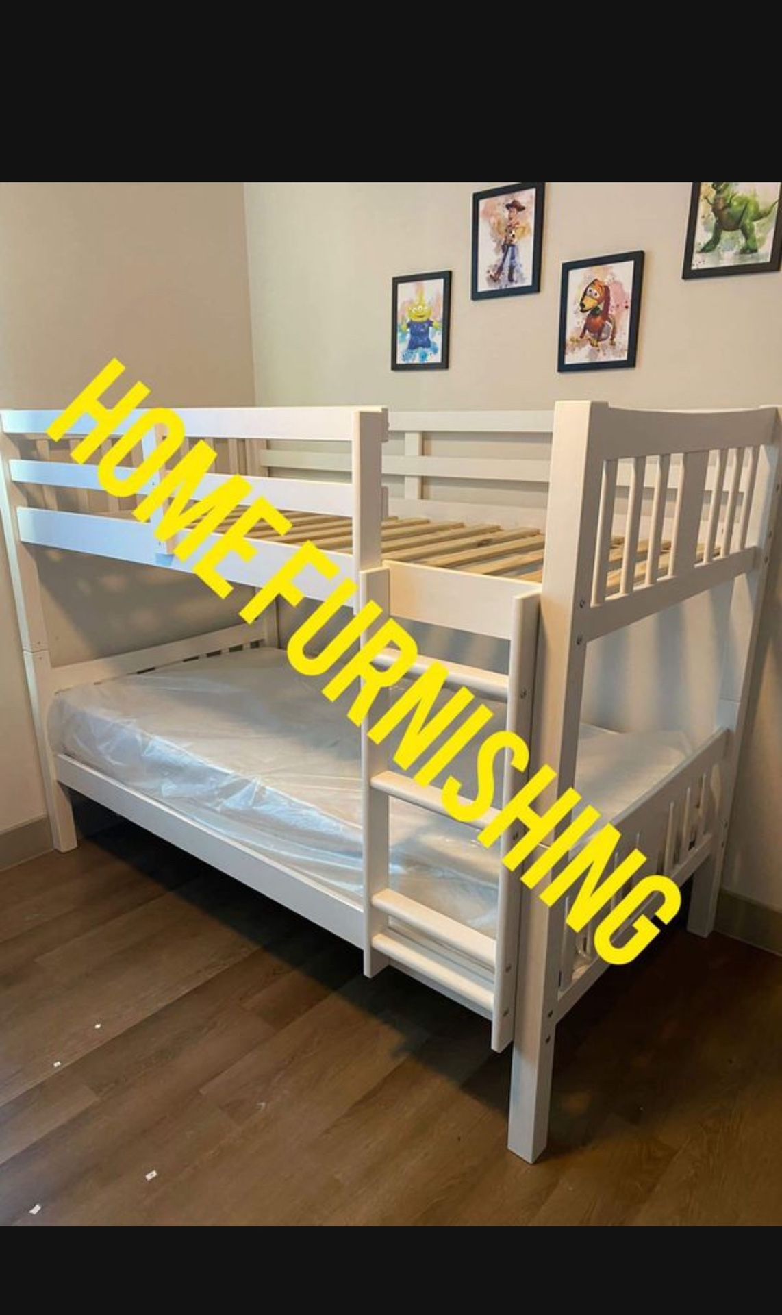 Furniture Bunk Bed, Twin Size Twin Size