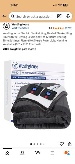 New King Size Electric Blanket