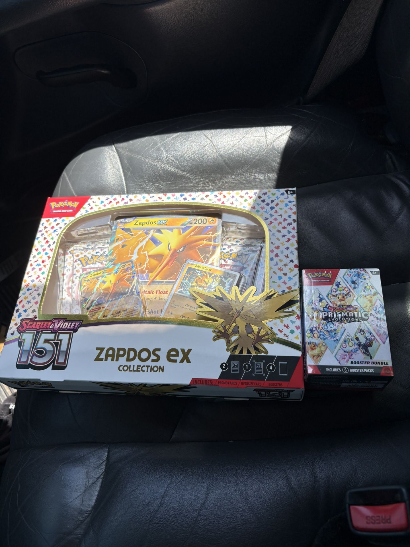 Pokemon Bundle – Zapdos EX Collection + Prismatic Evolutions Booster (SEALED)