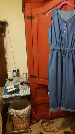 BRAND NEW DENIM ROMPER OR JUMP SUIT