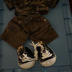 Build A Bear Workshop Outfit Short Skirt Tennis Shoes No Stain No Ripped Good Condition 