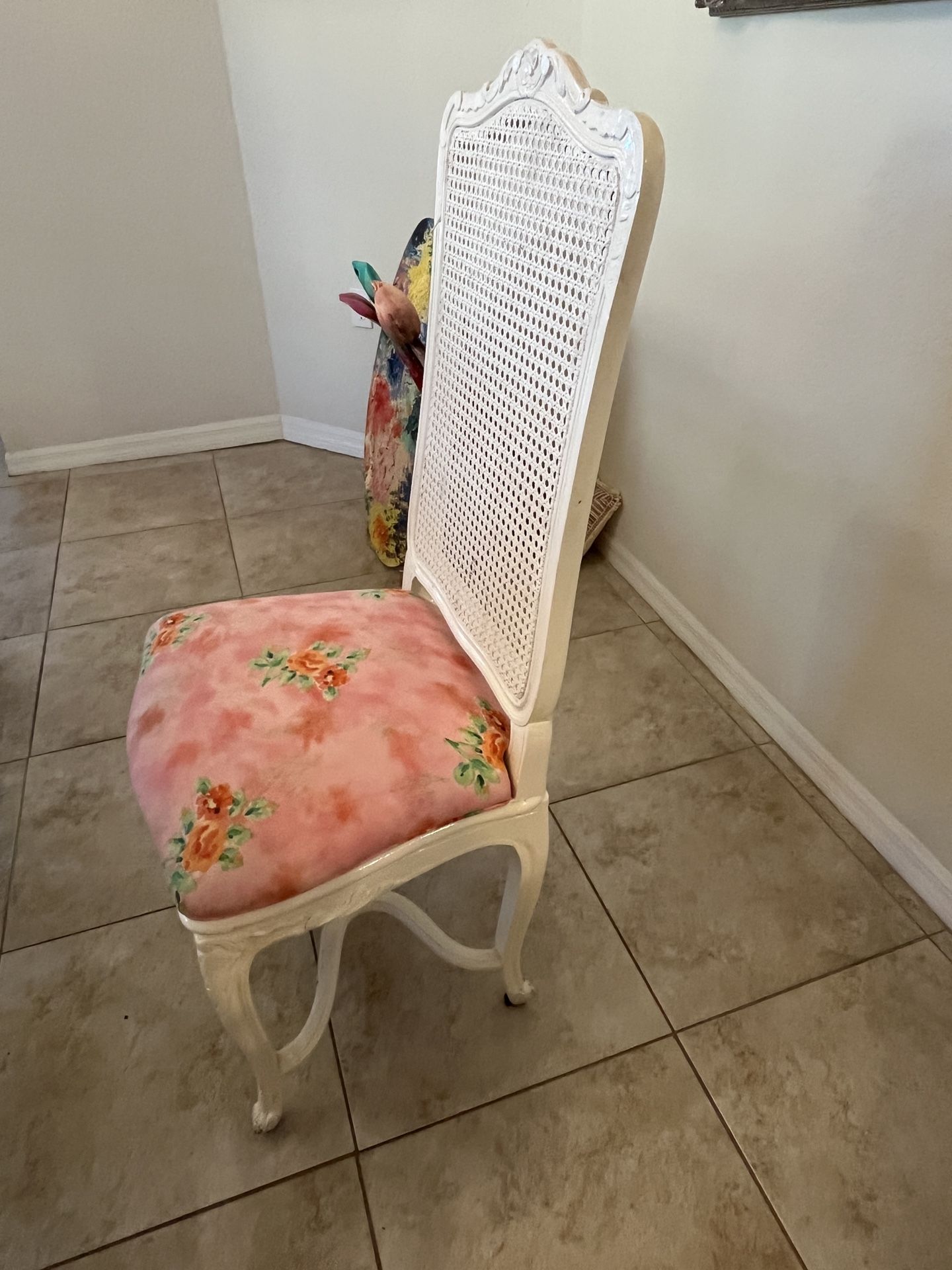 Cane back French Country Louis XV Dining Chairs