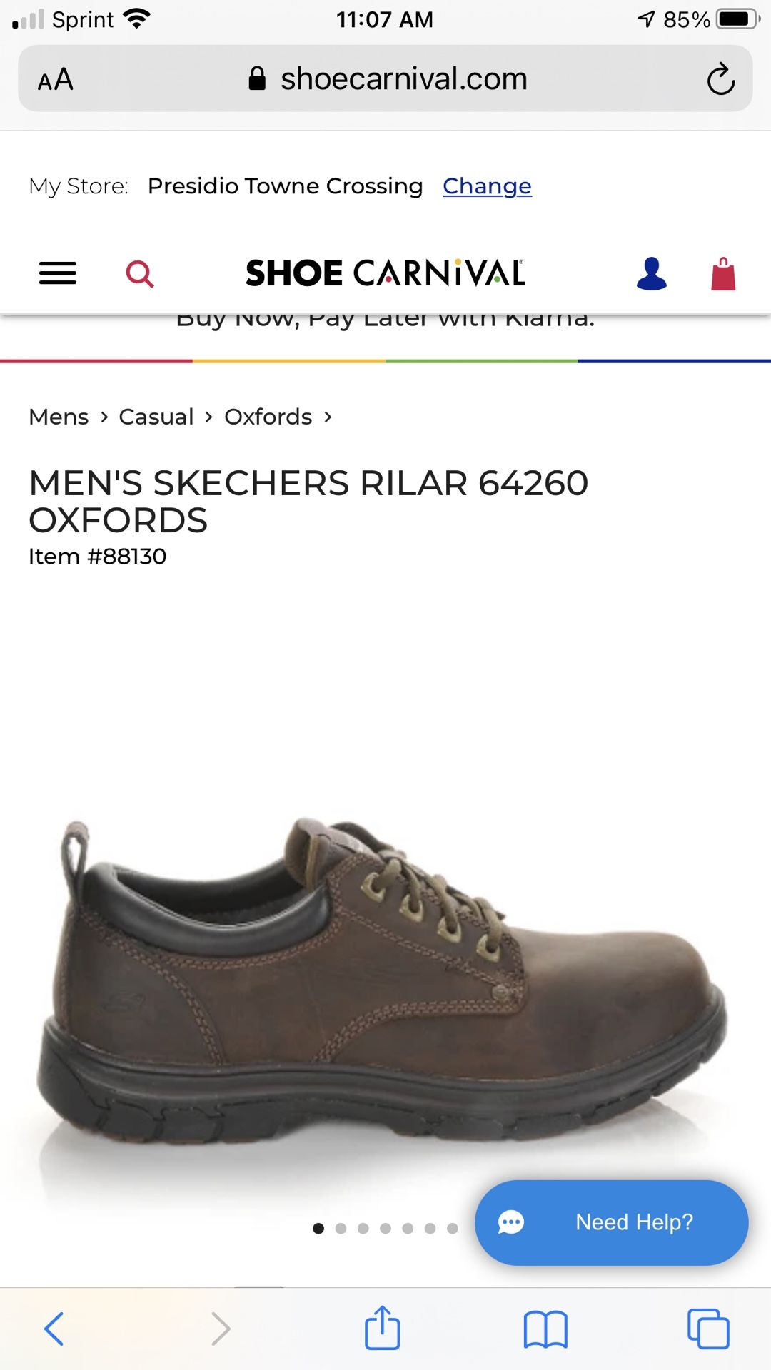 Skechers Men’s Oxfords Size 10