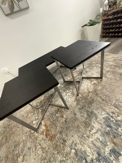 Brand New Slater Black 3-Piece Table Set