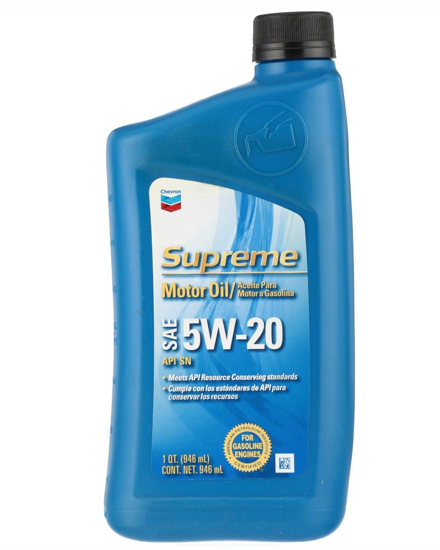 Chevron Supreme Motor Oil 5w20 new 7 QT new