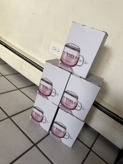 Val & Cherie Glass Mugs - New in Box!