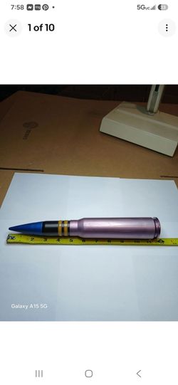 "Rare" Inert 30mm A-10 Warthog GAU-8 Dummy Round 1974 (IVT) Pre-production Relic