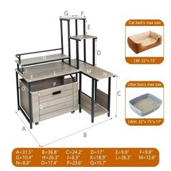 Plant Cat  Litter Box 