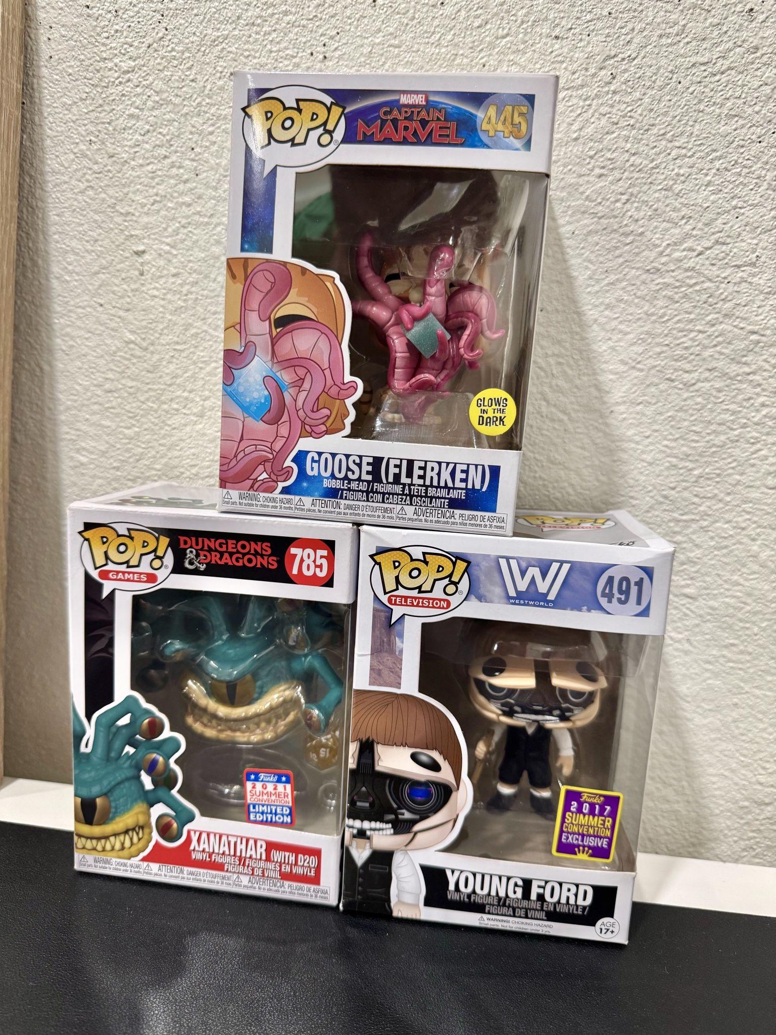 Lot of 3 funko pops- all for $14