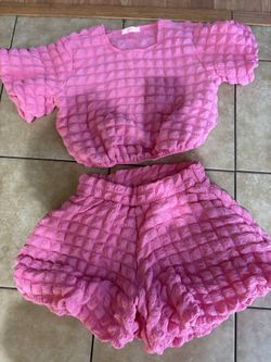 Cute 2 Piece Short Set Carnation pink 