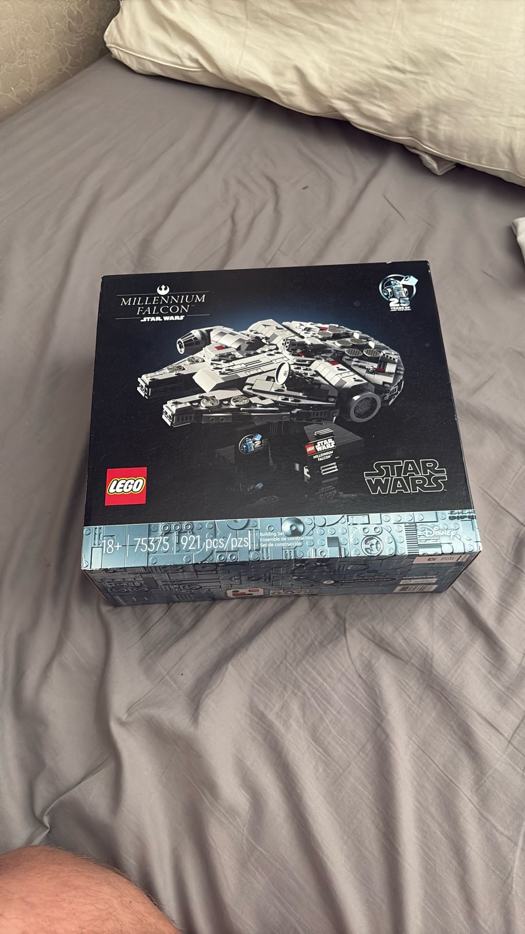 Unboxed LEGO Millennium Falcon Display Set